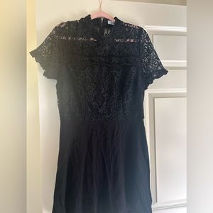 XXL Black Laced Pencil Dress from JUST FAB